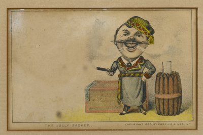 El fumador alegre, 1880 de N. and Ives, J.M. Currier